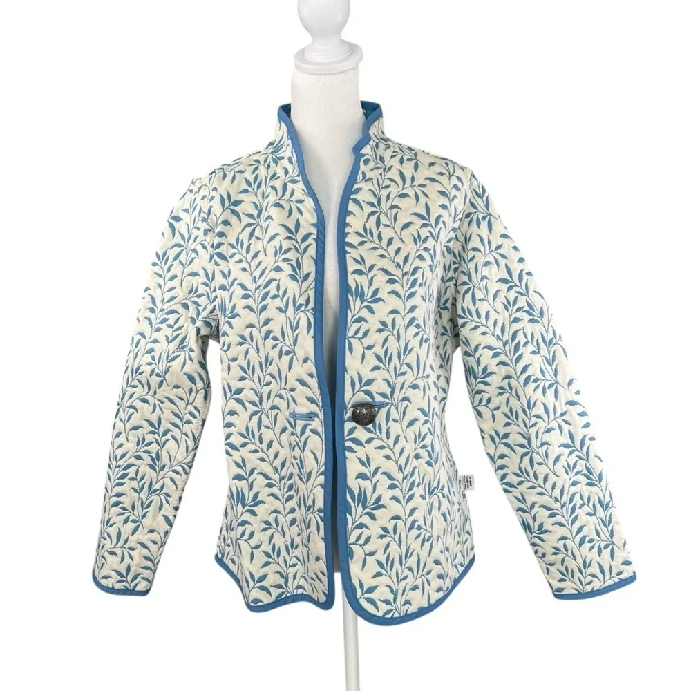 TRIMDIN Artisan Reversible Jacket Tuscany Collection Cobalt Blue Size Small - Picture 5 of 14